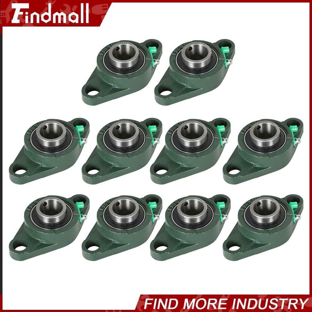 10 PCS UCFL205-16 Pillow Block Flange Bearing 1″ Bore 2 Bolt Solid Base