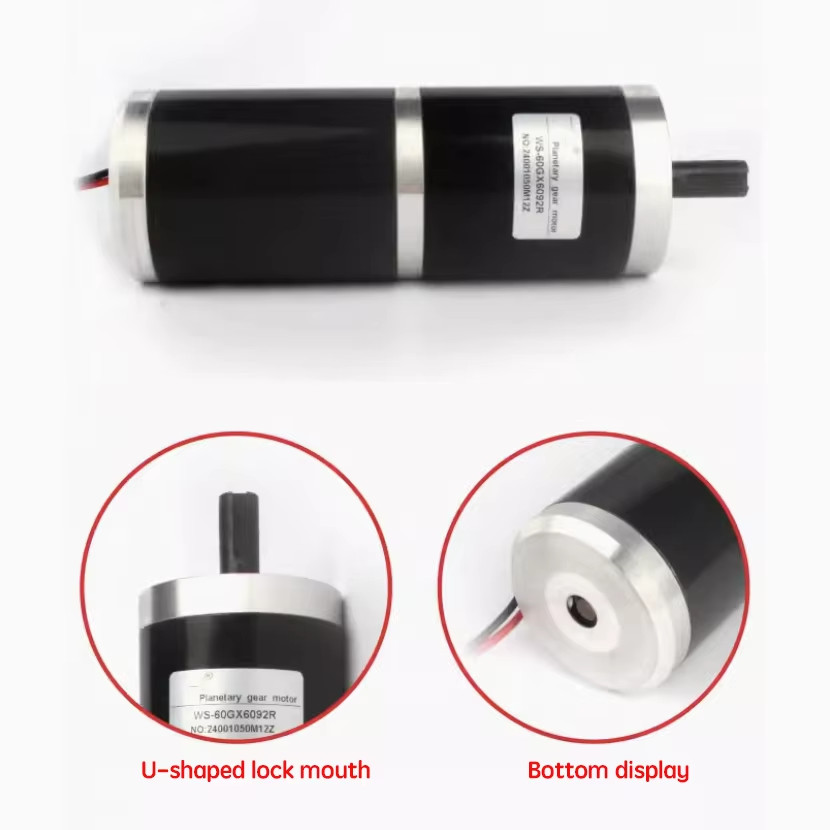 250KG 60GX6092R 60mm12mm Shaft Diameter Planetary DC Reduction High Torque Motor