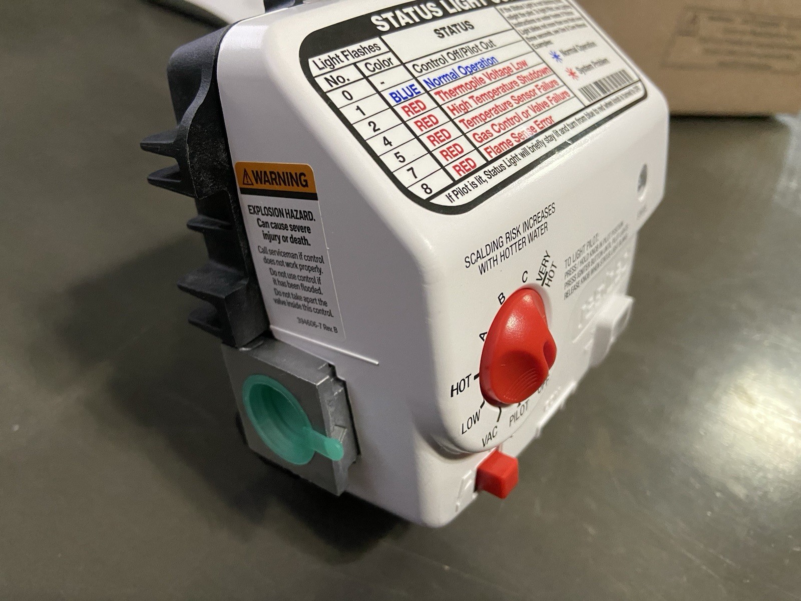RESIDEO SP20833C (Thermostat Gas Control) – LP Gas Only Valve PROTECH RHEEM