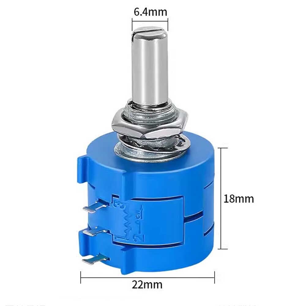 2/4/6X Rotary Wirewound Precision Potentiometer Pot 10-Turn 10-100K 3590S-2-103L