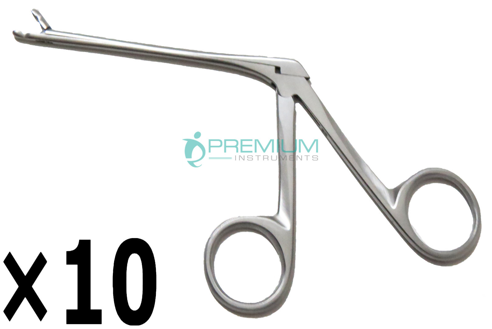 10 Pcs Alligator Hartmann Forceps Shaft 3.1″ Working End 3mm Ear Surgical Tools