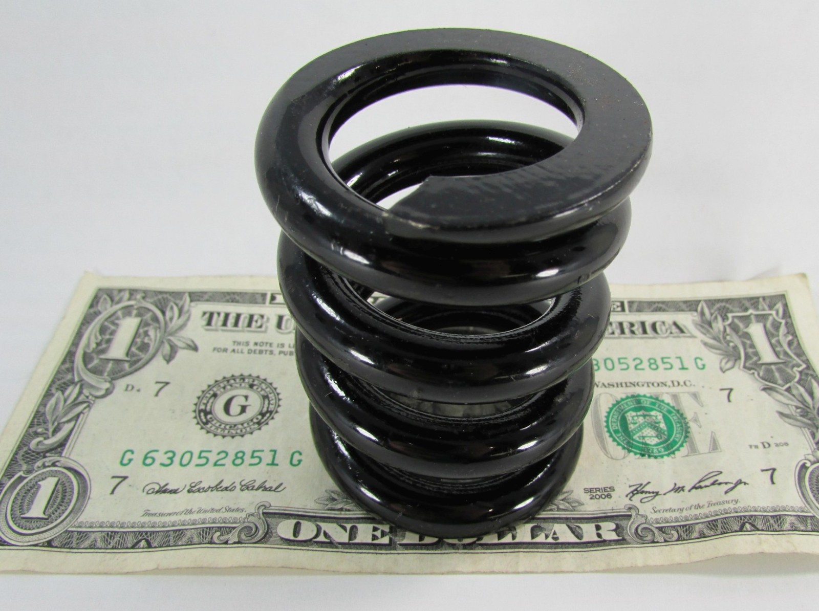 1-Pc Stiff Steel Coil Compression Springs, 2.47″ Long x 1.90″ Diameter Flat Ends