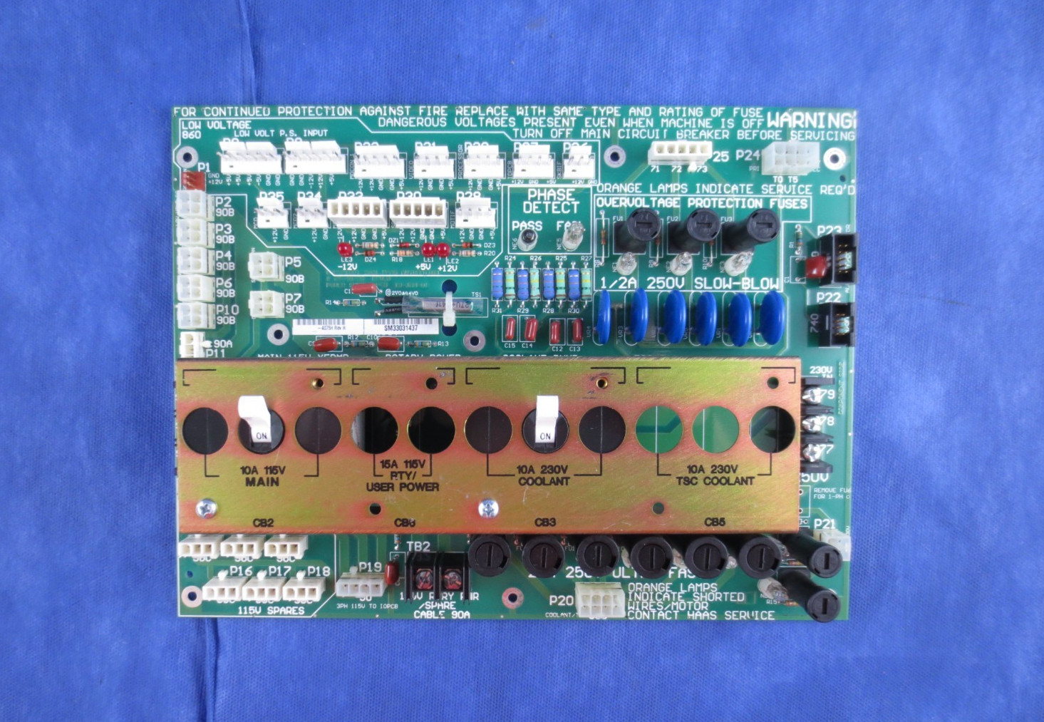 HAAS 4075H REV. H PCB, POWER DISTRIBUTION BOARD 230/480V 3PH. WARRANTY