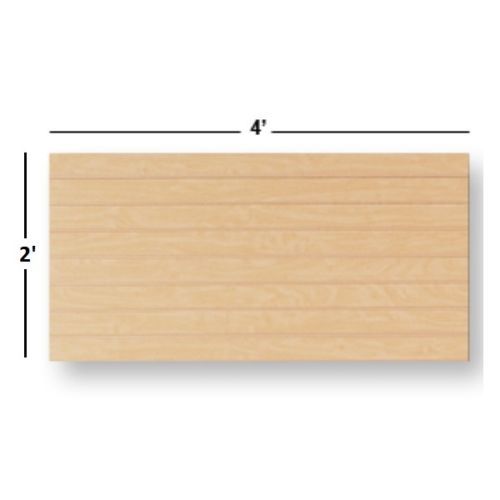 NEW Slatwall Easy Panels, Set of 2 PIECES, 2′ H x 4′ W Maple w/ metal inserts