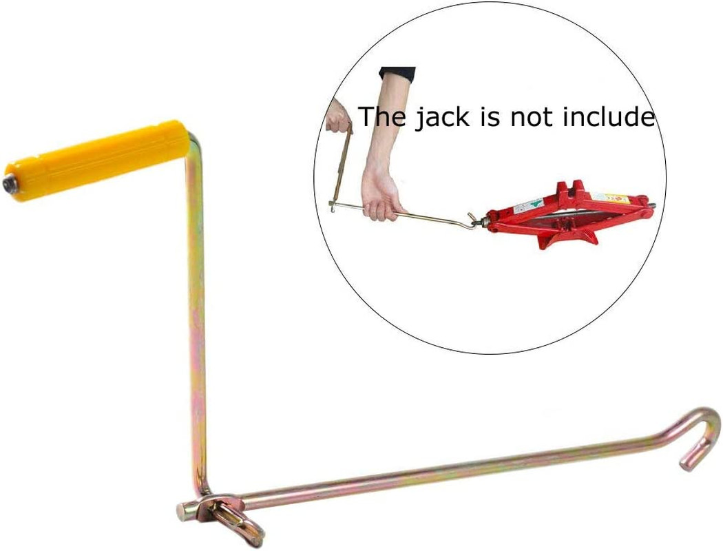 Car Truck Van Scissor Lift Jack Crank Handle, Car Steel Tire Wheel Lug Wrench Sc