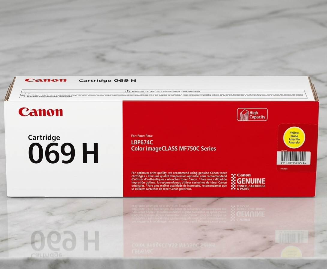 Canon 069H 3-Pack Cyan Magenta Yellow High Yield OEM Toner MF753Cdw MF751Cdw