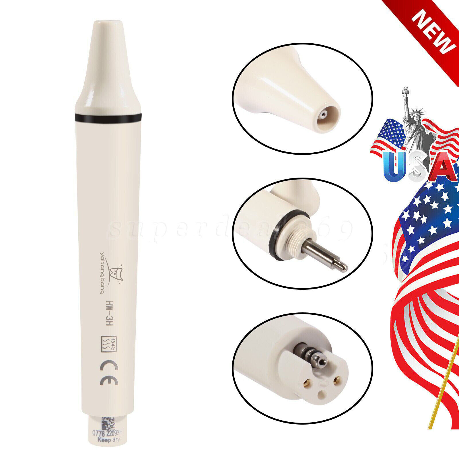 5 Pcs USA NSK Style Dental Slow Low Speed Straight Handpiece Nosecone HP NEW