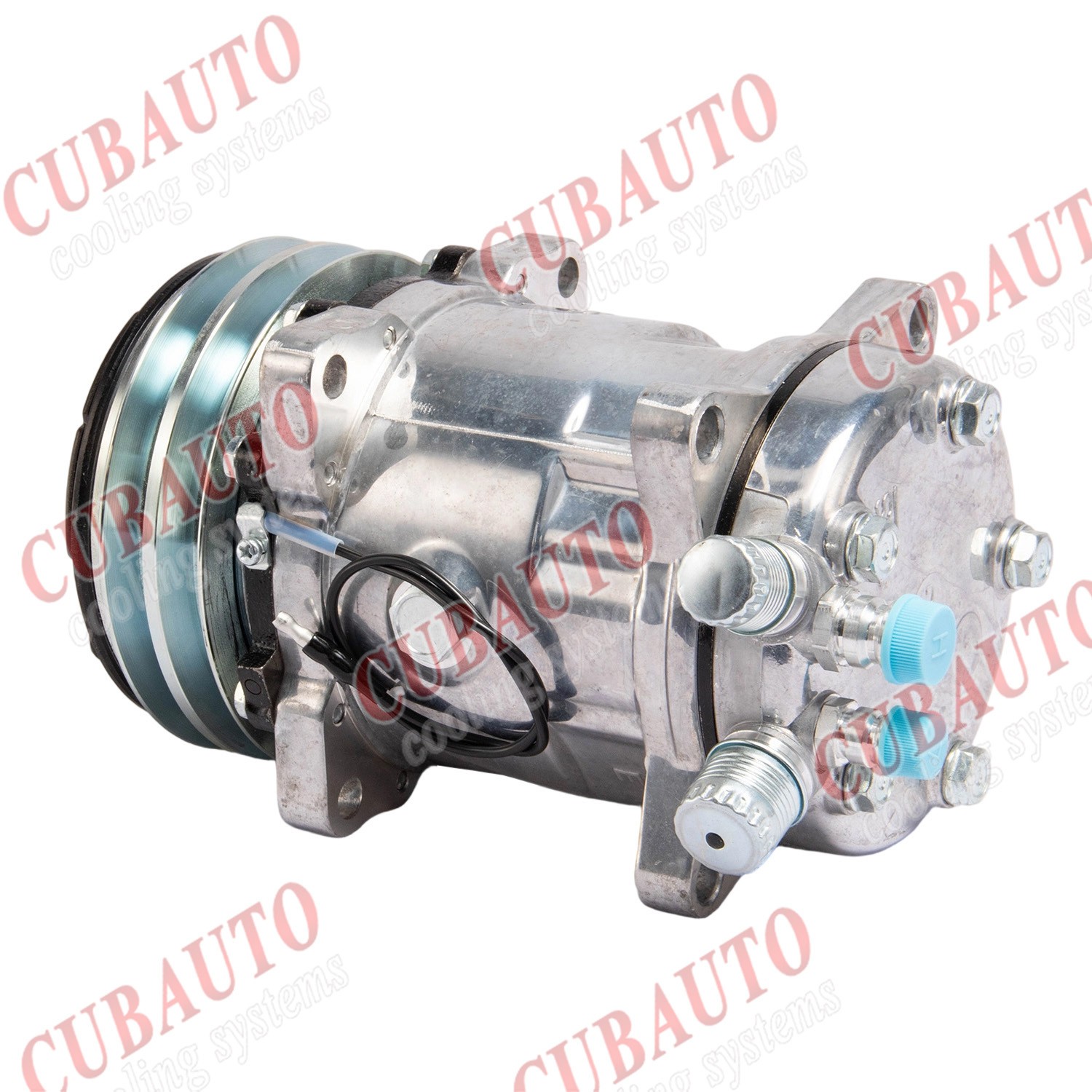 Durable A/C Compressor Sanden 508 Style Fits Ford Chevy GM Hot Rod V-Belt Pulley