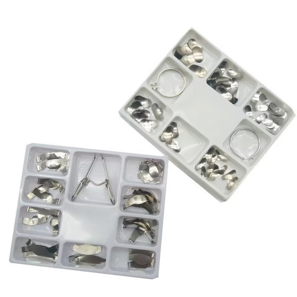 Dental Sectional Contoured Matrices Matrix Ring Clamp Wedges springclip TOR VM