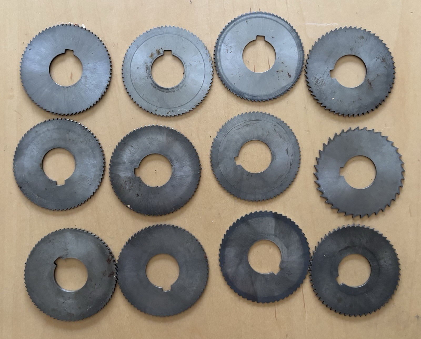 HSS Slitting Saw Blade Lot 12 Cardinal England Thurston Mfg USA Machinist Tools