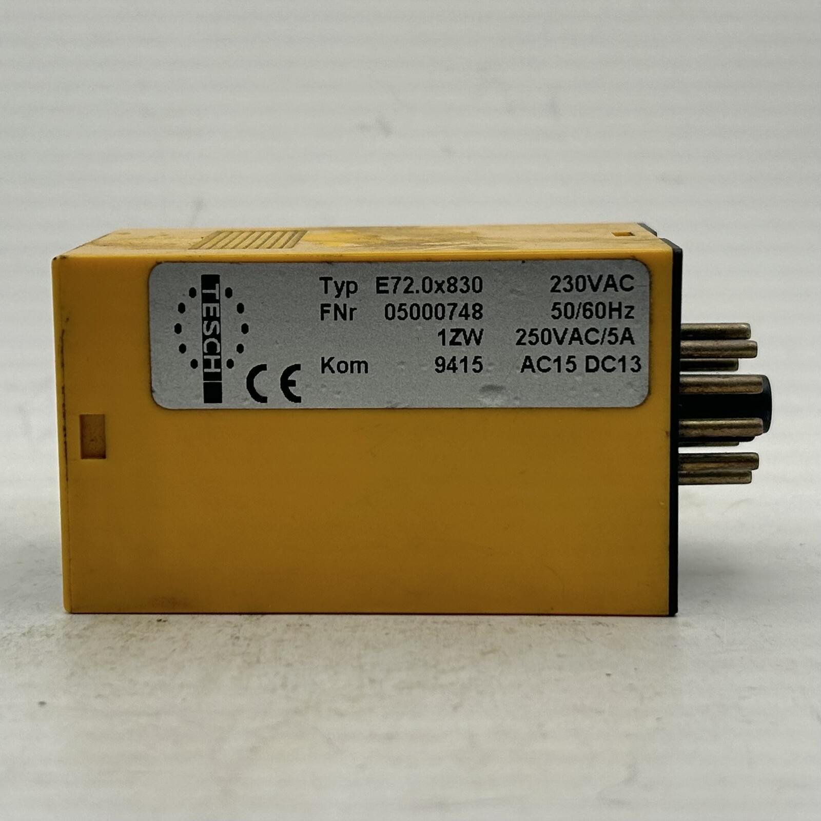 Tesch E72.0x830 230VAC 5A Time Relay