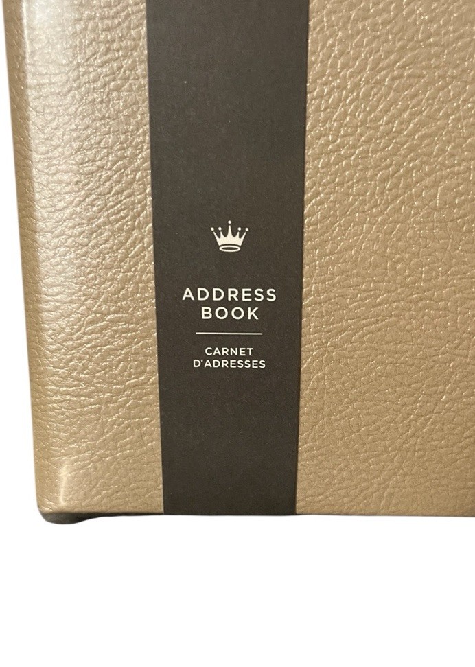Hallmark Traditional Address Book Faux Leather Ringbound Divided Tabs Sections