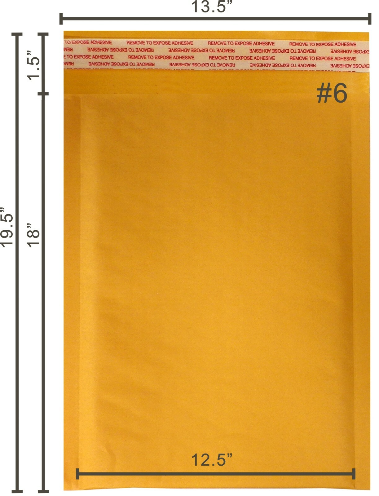 Yens® 50 #6 12.5×19 Kraft Bubble Padded Envelopes Mailers Inner 12.5 X 18 50KF6