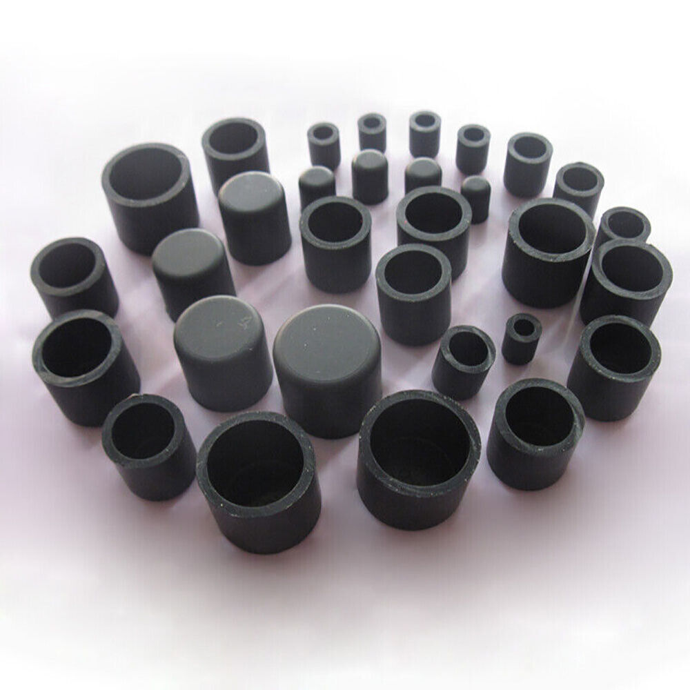 Round Rubber End Cap Black,Caps Tube Pipe, Rubber Blanking Stopper ID 6mm~76mm