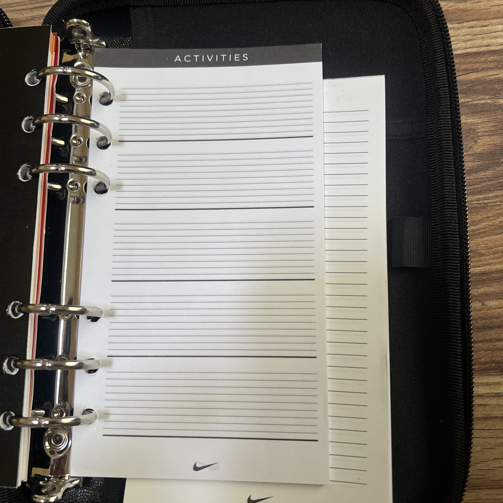 RARE VINTAGE Y2K Nike Mead Student Day Planner Black Vintage Y2K