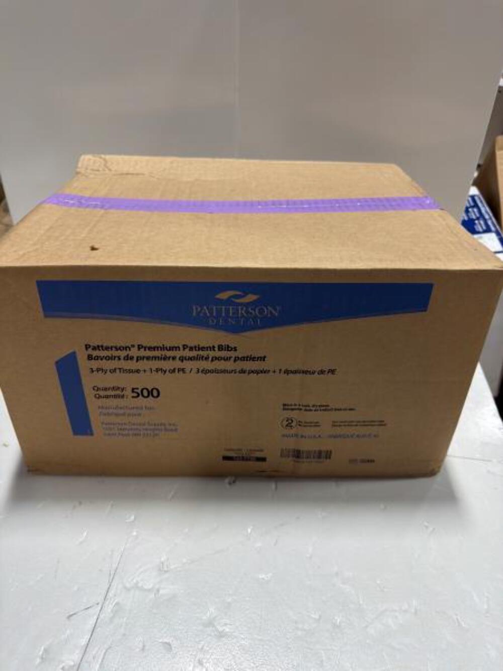 Patterson Premium Patient Bibs 500 Count Lavender