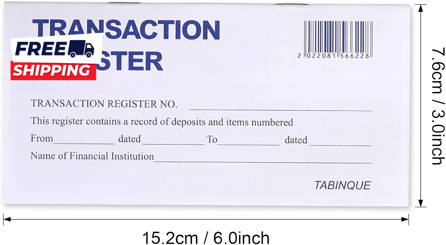 24 PCS Check Registers for Personal Checkbook Easy to Read Checkbook Register