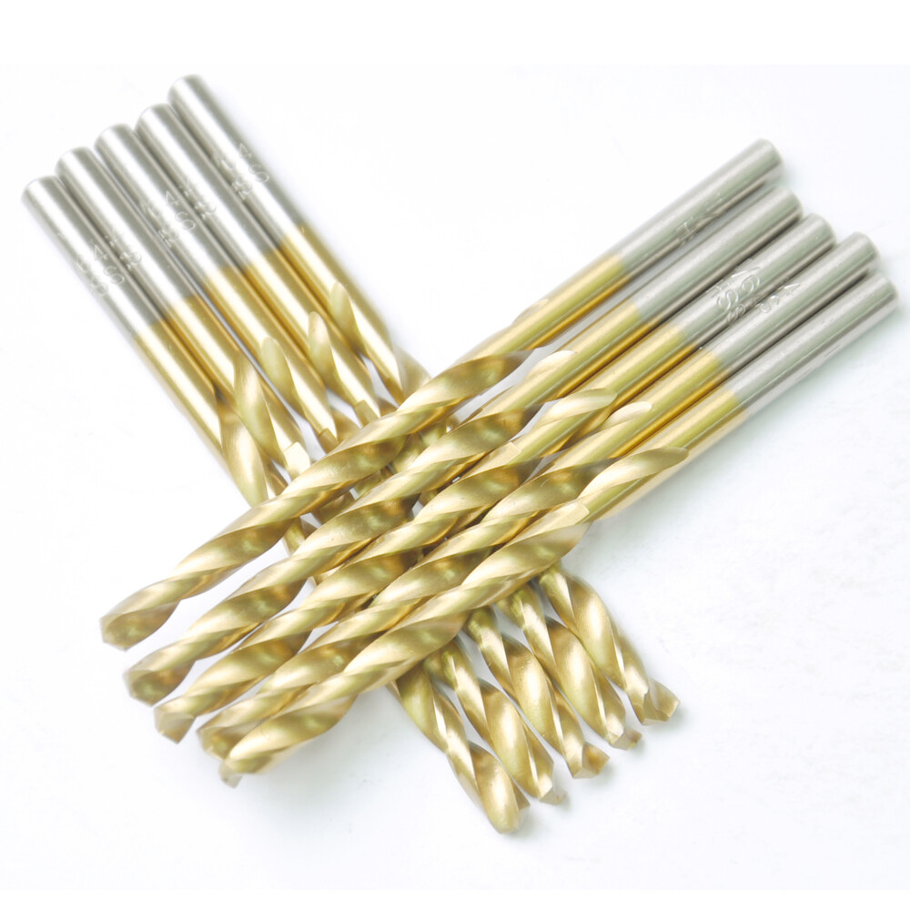 Drillforce 20PCS 3/16″ Titanium Drill Bits Set HSS Jobber Metal Wood Drill Bit