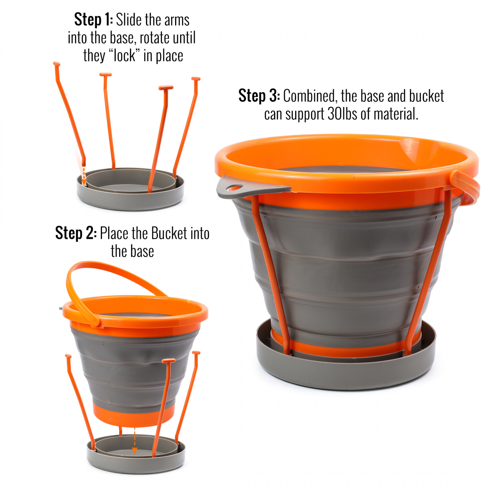 ASR Outdoor Classifier Screen Set with 10L Collapsible Bucket Kit (4 Sizes)