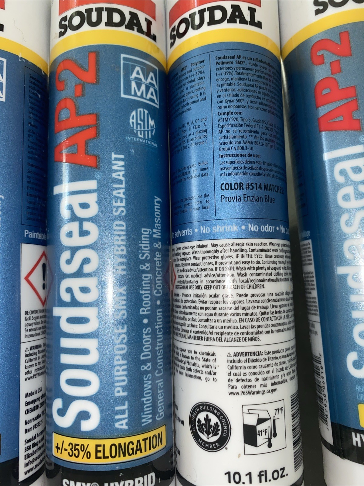 Soudal Soudaseal AP-2 All Purpose SMX Hybrid Sealant 10.1 fl.oz Blue, Paintable