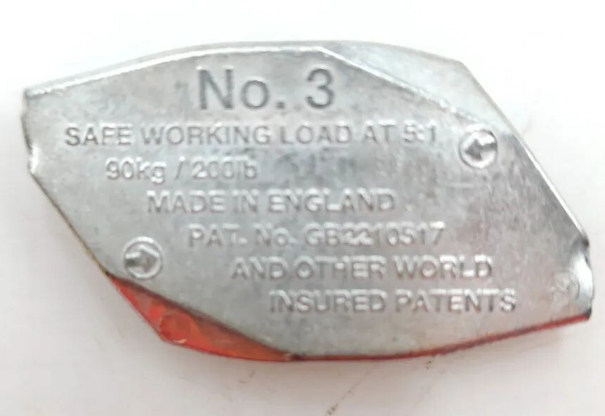 Gripple No.3 for Loop Hanger Wire 200 lbs/90kg Safe working load at 5:1 #3 three