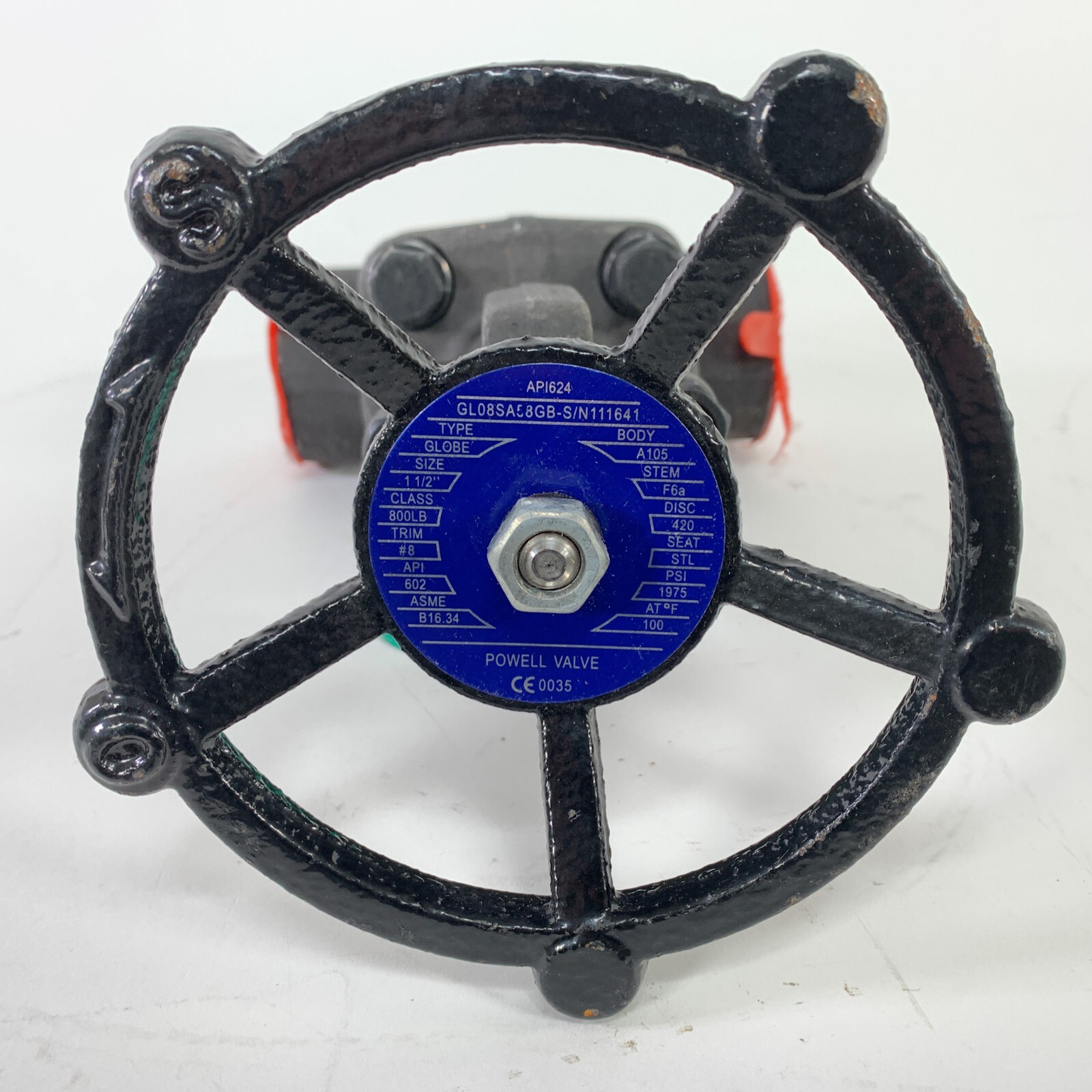 Powell Valve GL08SA58GB Globe Valve 1-1/2″ Cl 800 LB A105 Body
