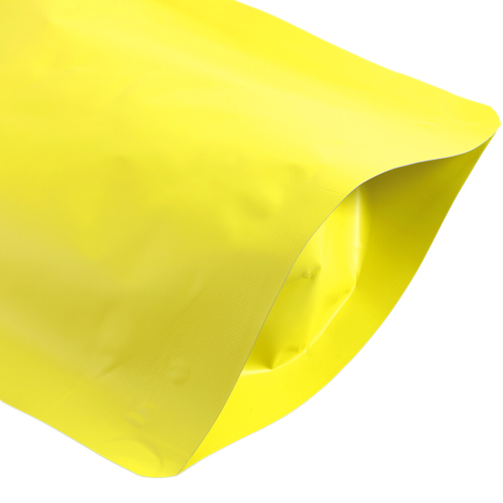 Double Sided Matte Yellow Zip Seal Storage Bags Various QTY 13x18cm (5.1×7.1in)