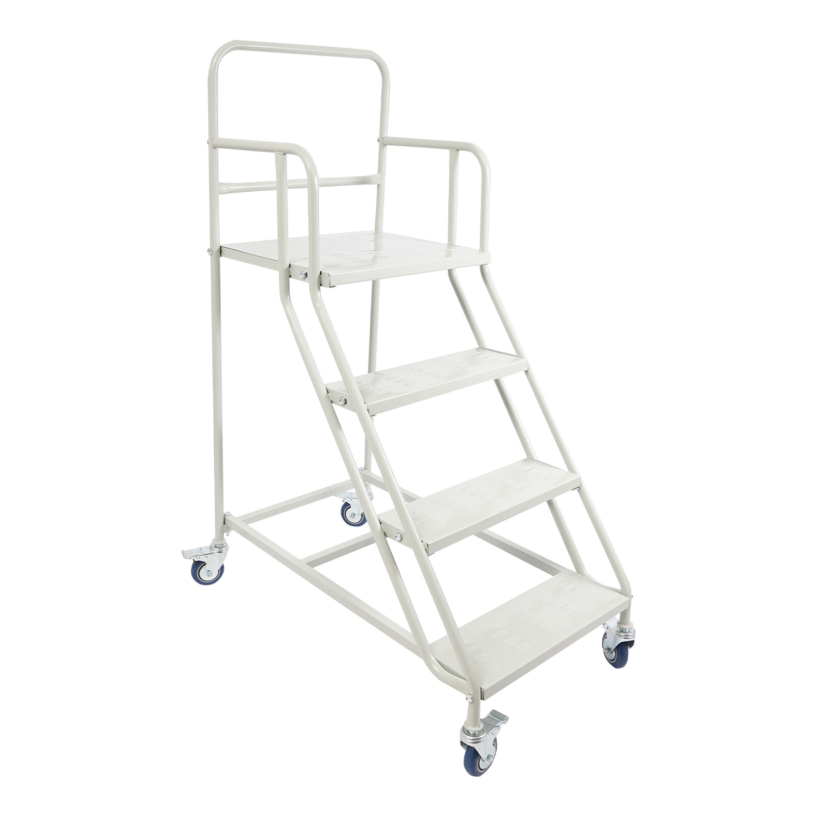 400kg 4 Step Rolling Stair Industrial & Warehouse Stair Ladder Floor Standing