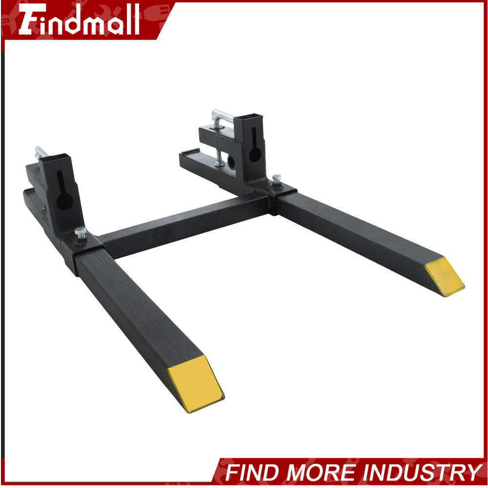 Findmall 43″ Clamp on Pallet Forks 2000lbs Heavy Duty Quick Attach Bucket Fork