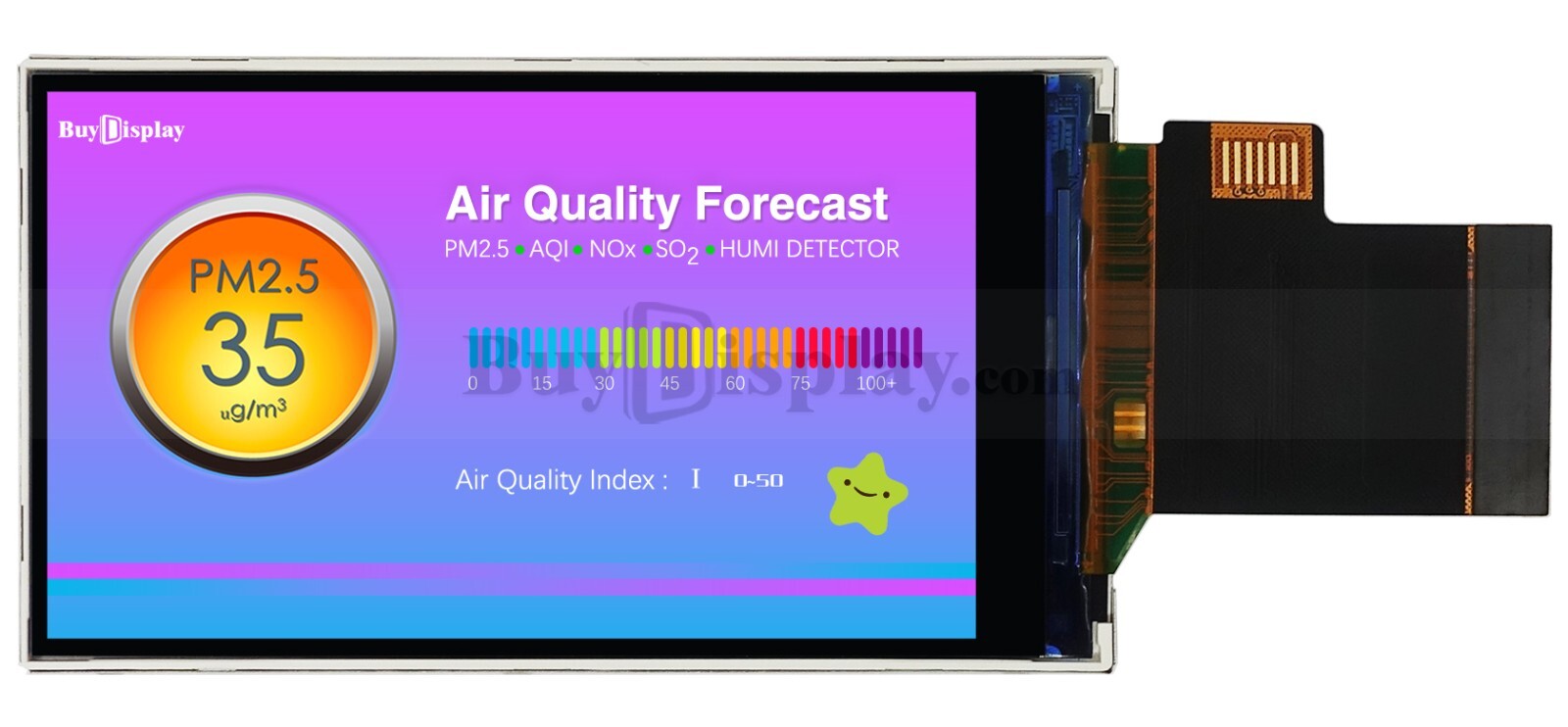 3 inch 480×854 IPS TFT LCD Display SPI+RGB Interface ST7701 Controller
