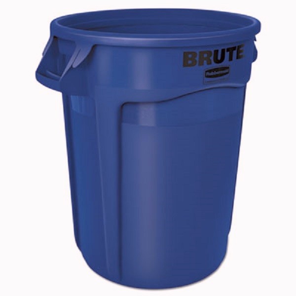 Rubbermaid Commercial Fg263200blue Brute 32 Gal Round Heavy Duty Plastic Can,