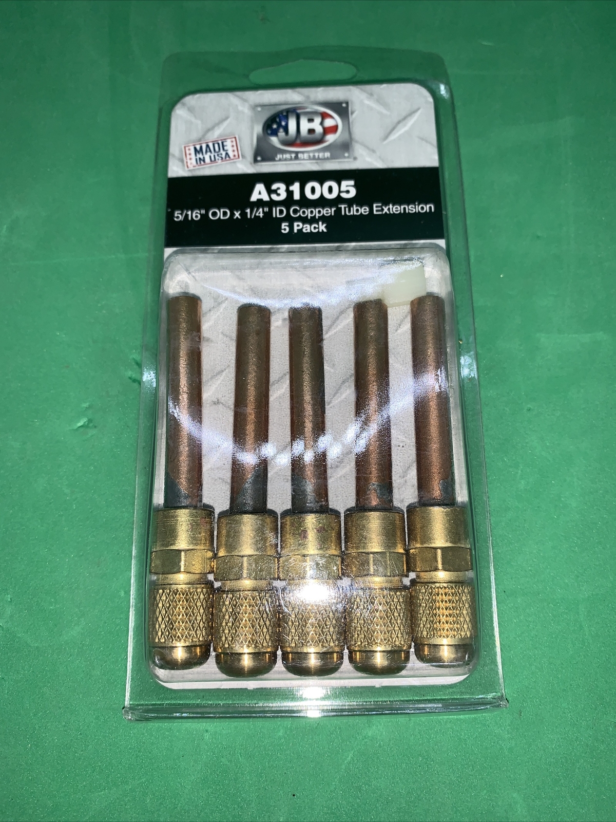 JB Industries A31005 1/4″ Valve Extension Access Tubes w/ Caps 5 Pk