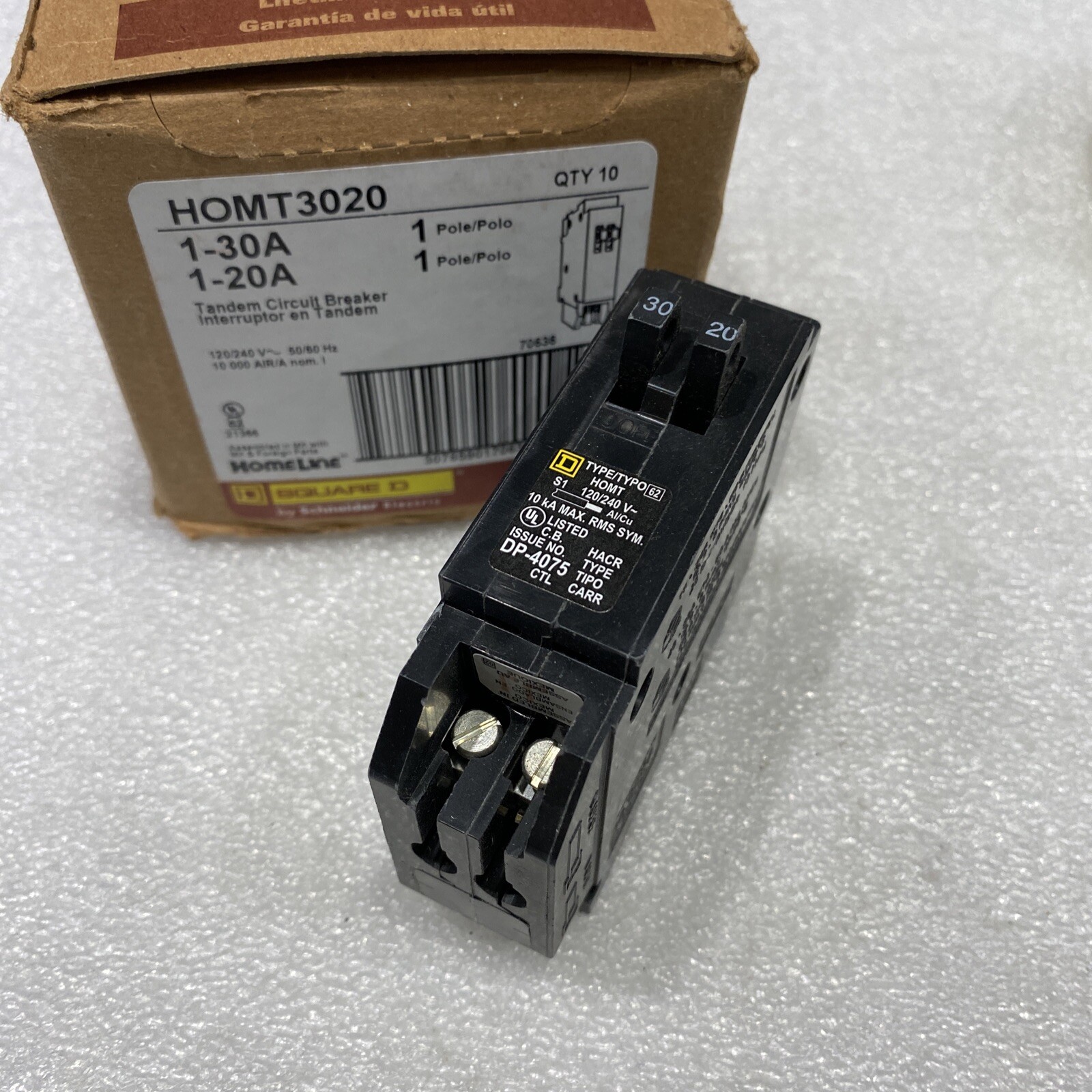 HOMT3020 SQD 1 POLE 30-20AMP 120V NEW