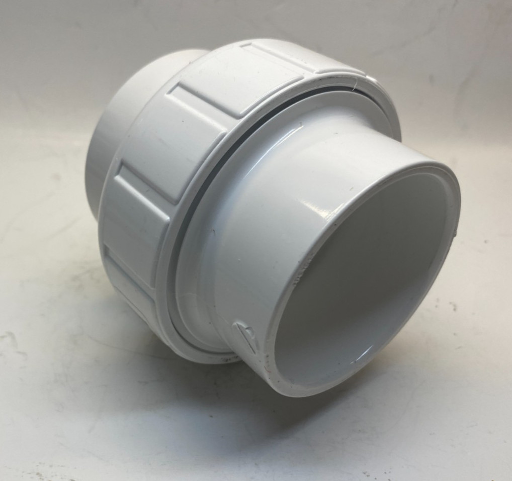 SPEARS 2″ PVC SCH 40 Socket Union (Buna) 457-020 – White – Prepaid Shipping