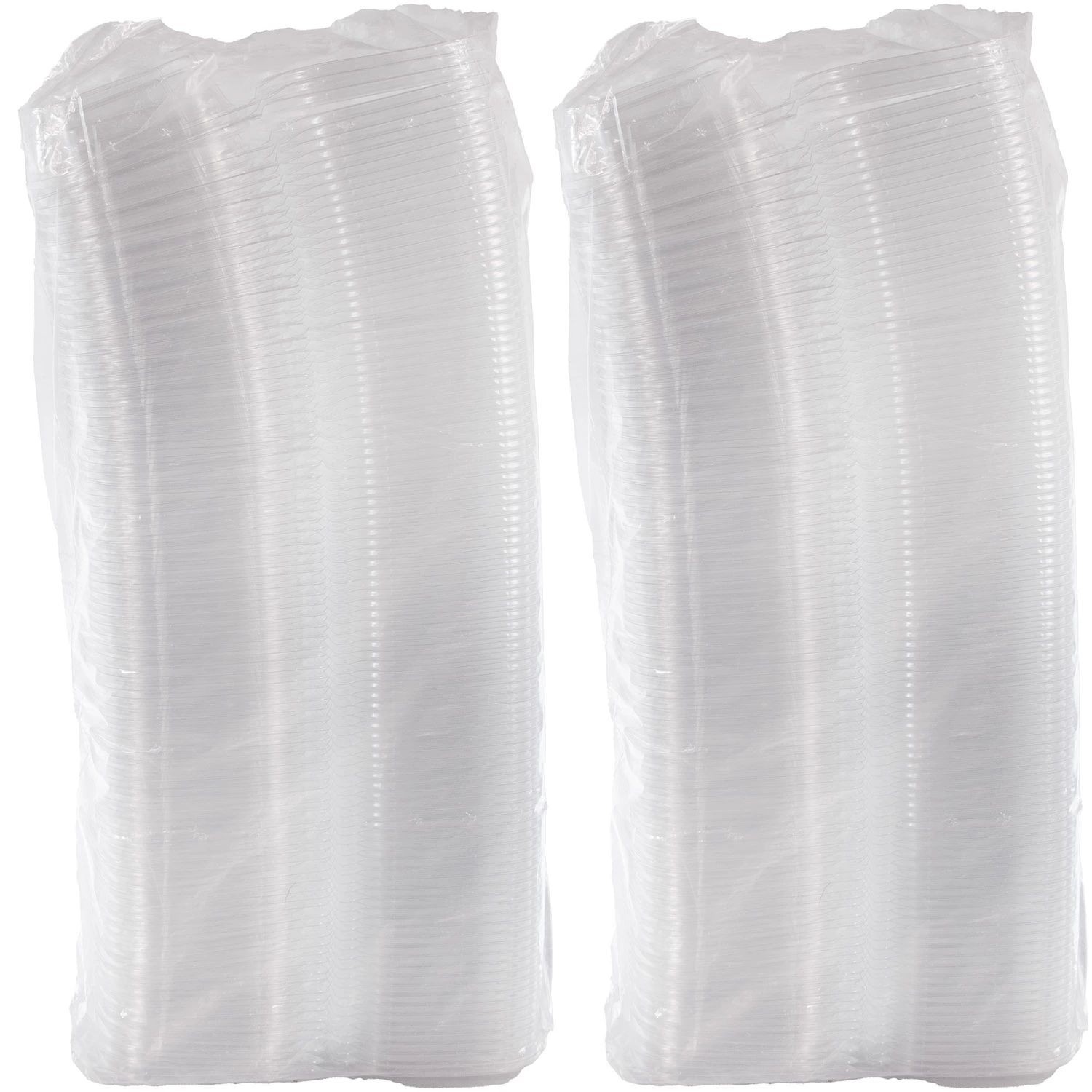 Dart CH8DEF 8 oz PET Tamper Evident Clear Hinged Deli Containers SafeSeal 200/CS