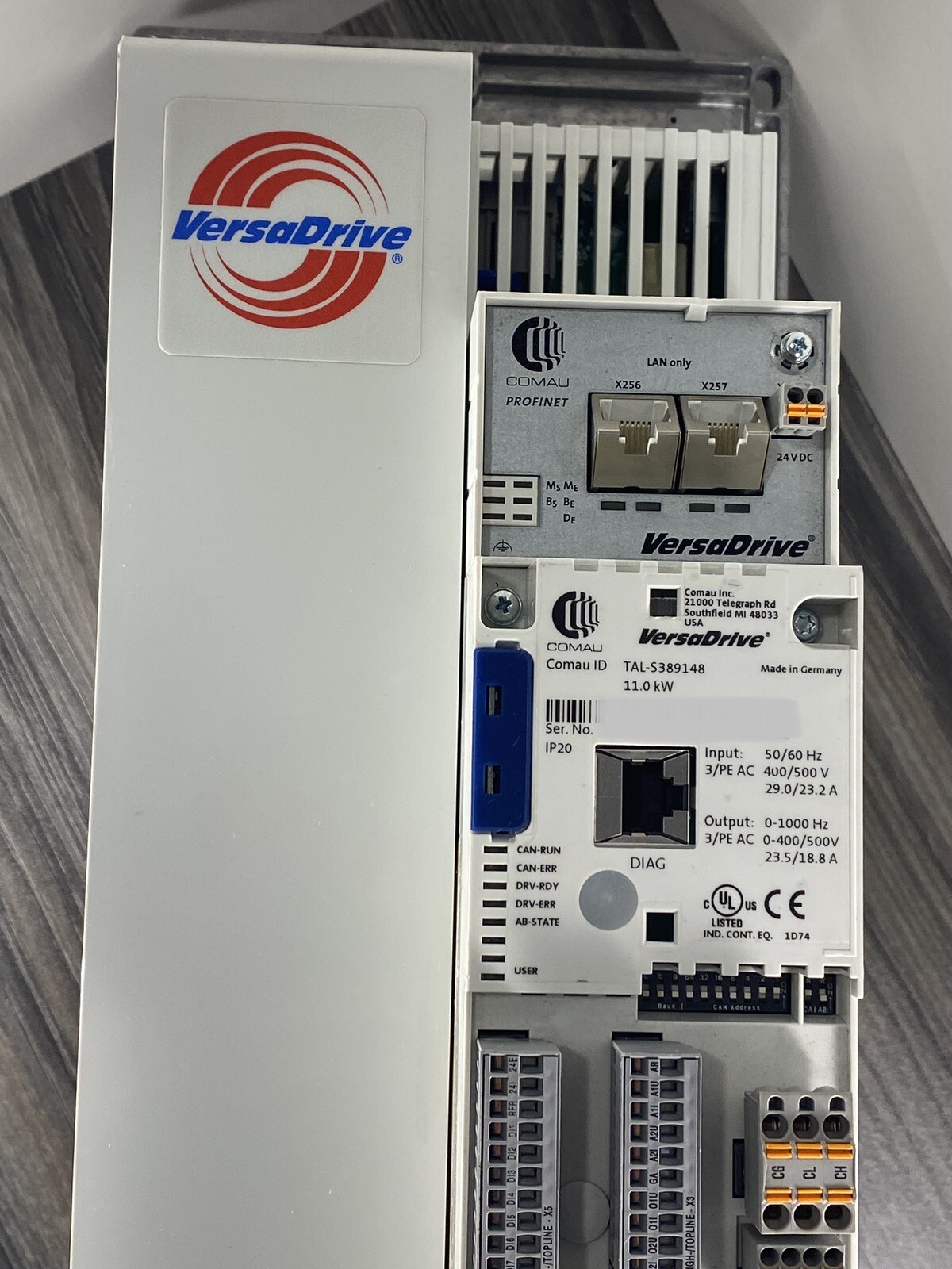 New Comau Profinet VersaDrive TAL-S389148 S389148 AC Drive 11.0kW – USA