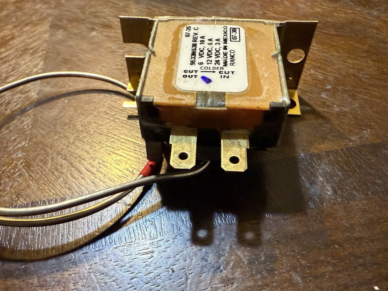 NEW RANCO THERMOSTAT 6-24VDC 10A 6A 3A 9533N538