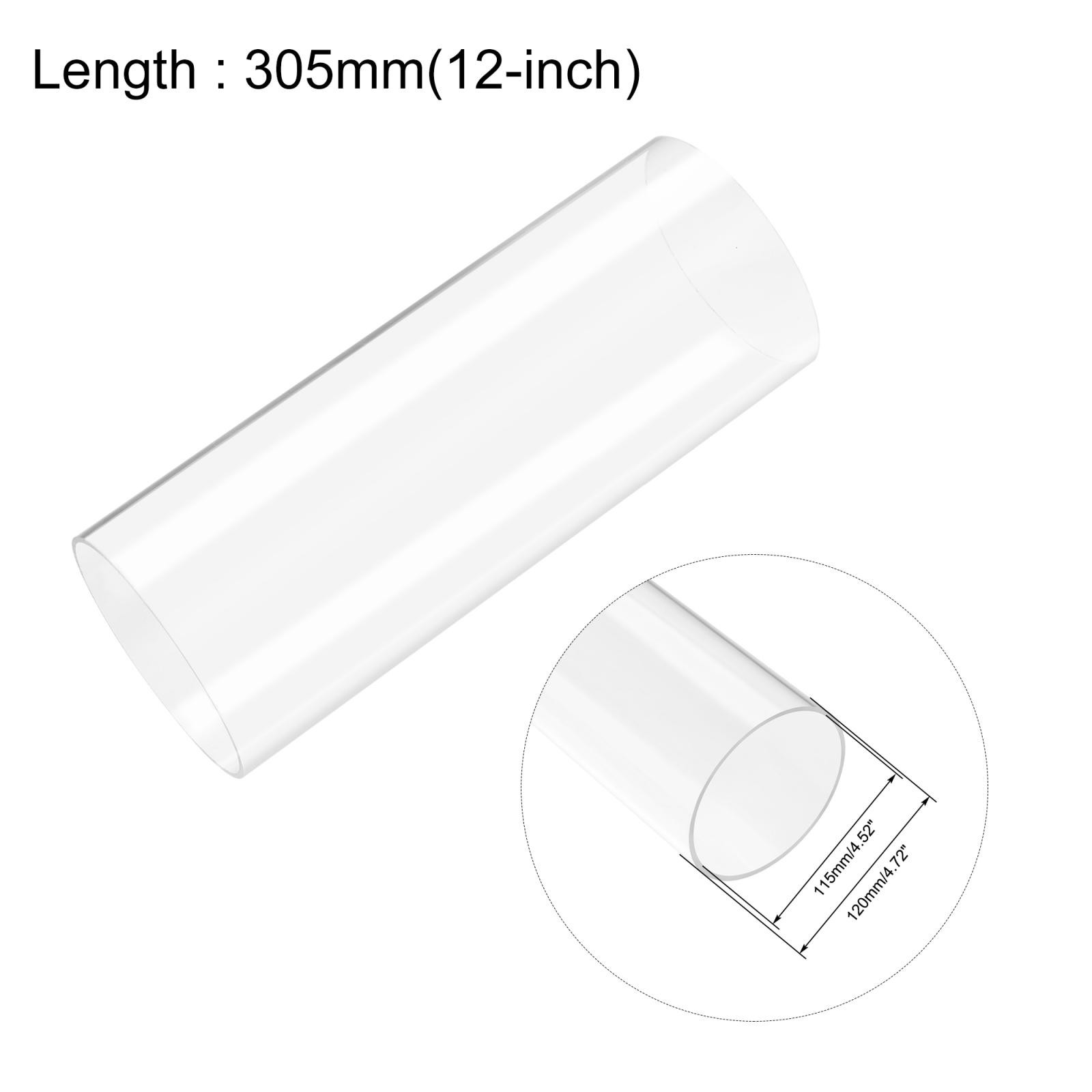 Clear Rigid Acrylic Pipe 115mm ID x 120mm OD x 305mm, 2.5mm Wall Tube
