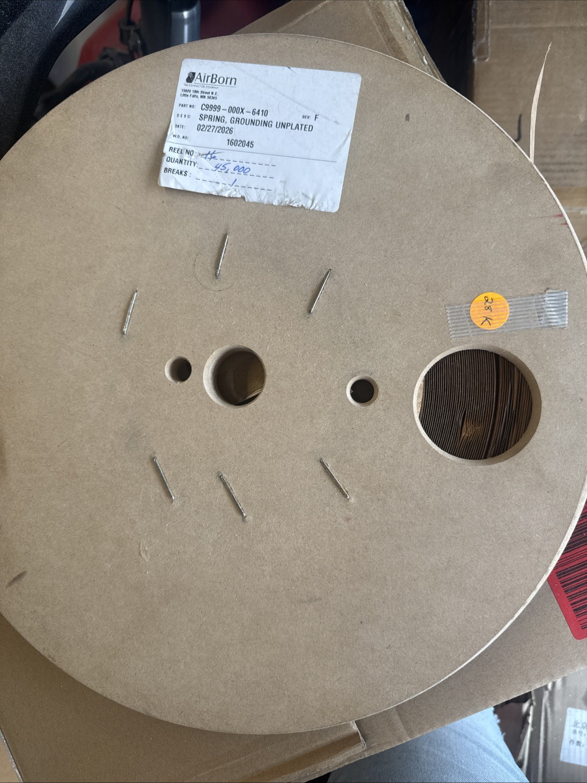 AirBorn Grounding Spring Contact Strip – Bulk Reel- EMI Shielding