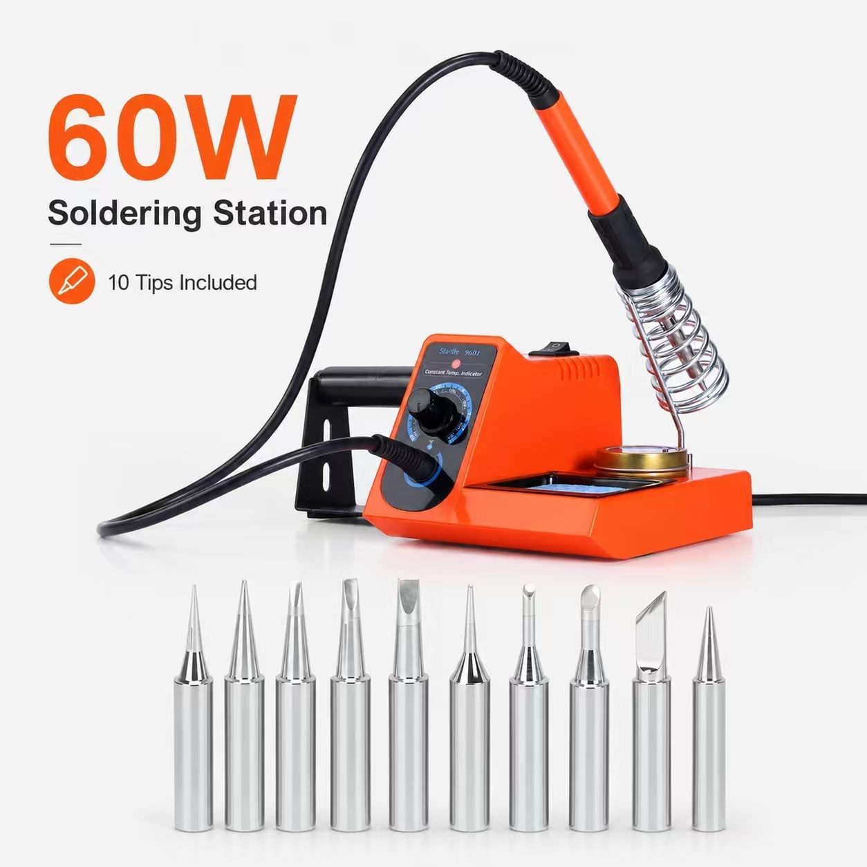 110V Soldering Iron Station Kit SMD Rework Desoldering Repair Tool LED Display