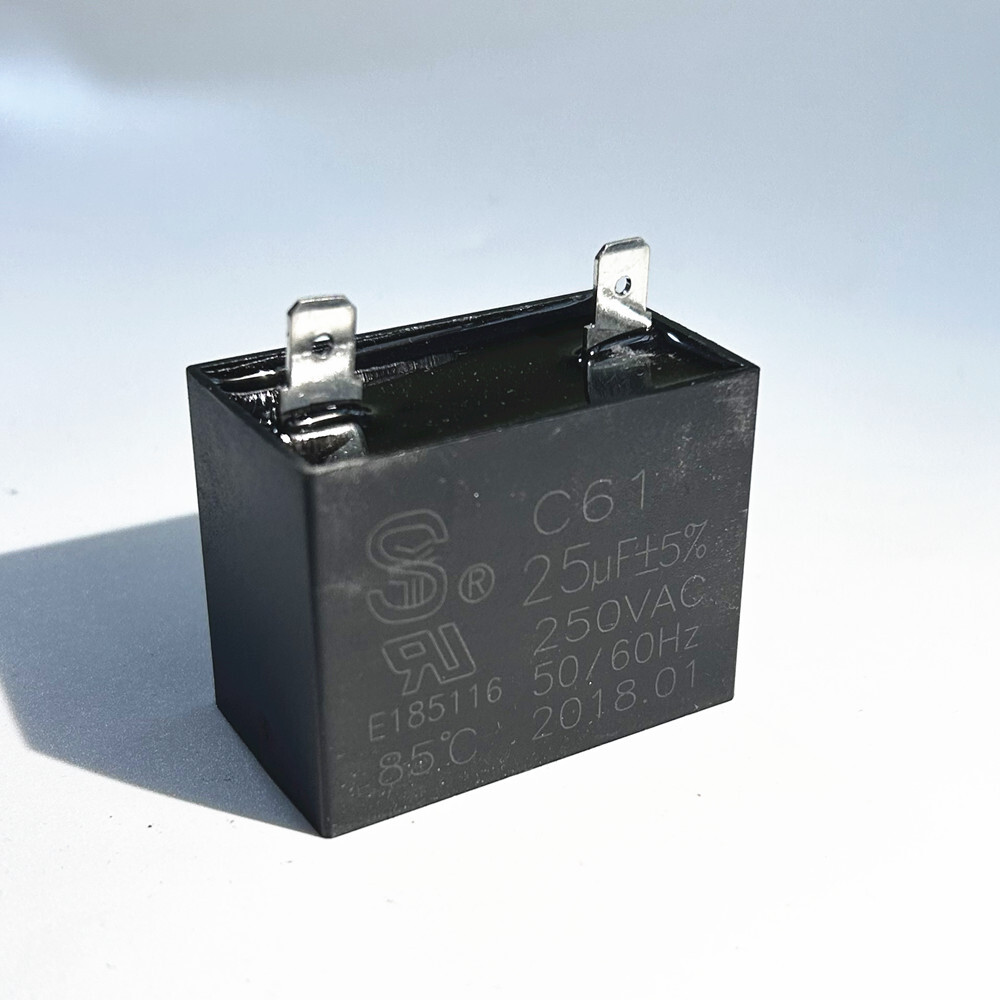 CBB61 250V 1.5/4/5/6/8/10/12/15/20/30/40/25 UF Fan Motor RUN Capacitor 2 PINS
