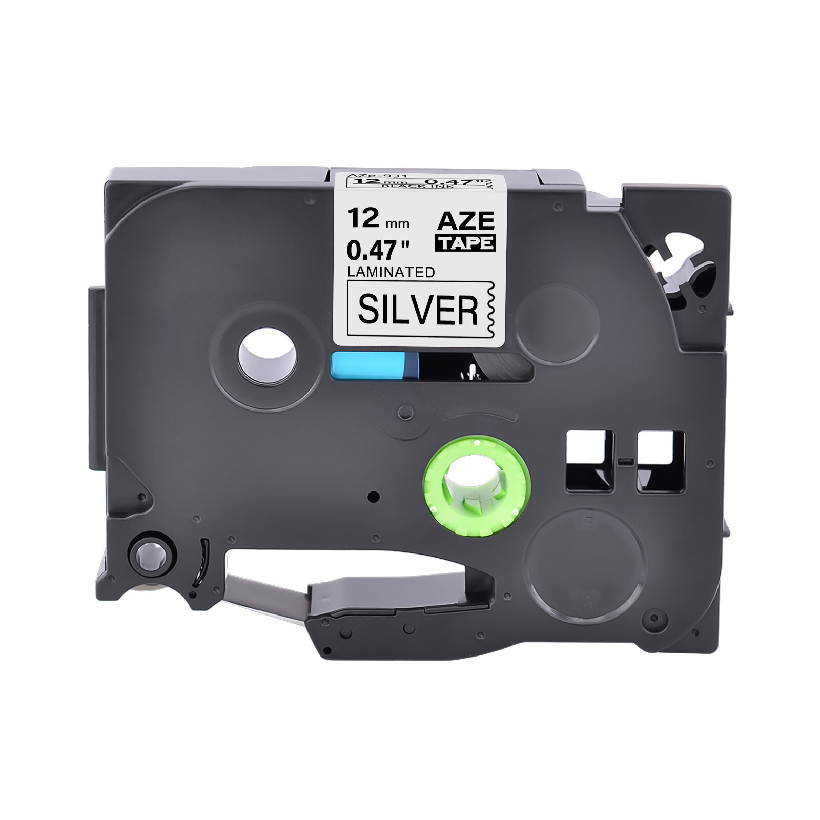 2PK Compatible with Brother P-Touch TZ TZe 931 Black on Silver Tape 0.47″ Label