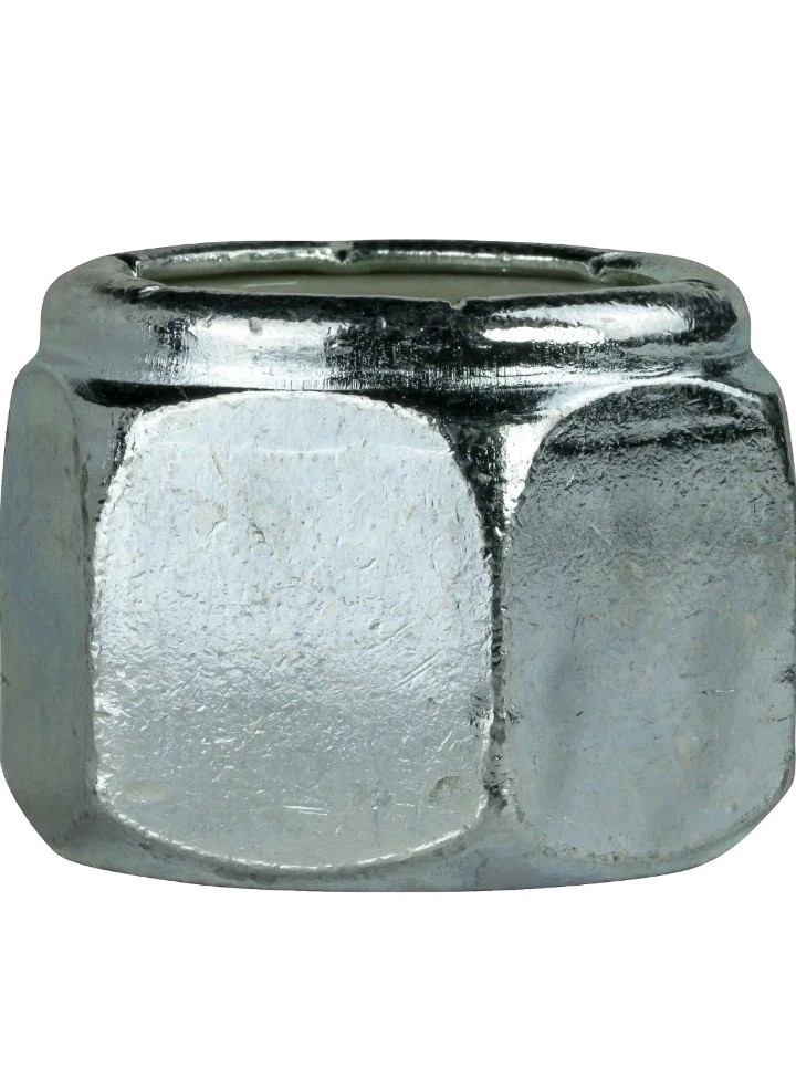 #10-24 Nylon Insert Hex Lock Nuts Zinc Plated Grade 2 Steel Nyloc. 500pk. 5F