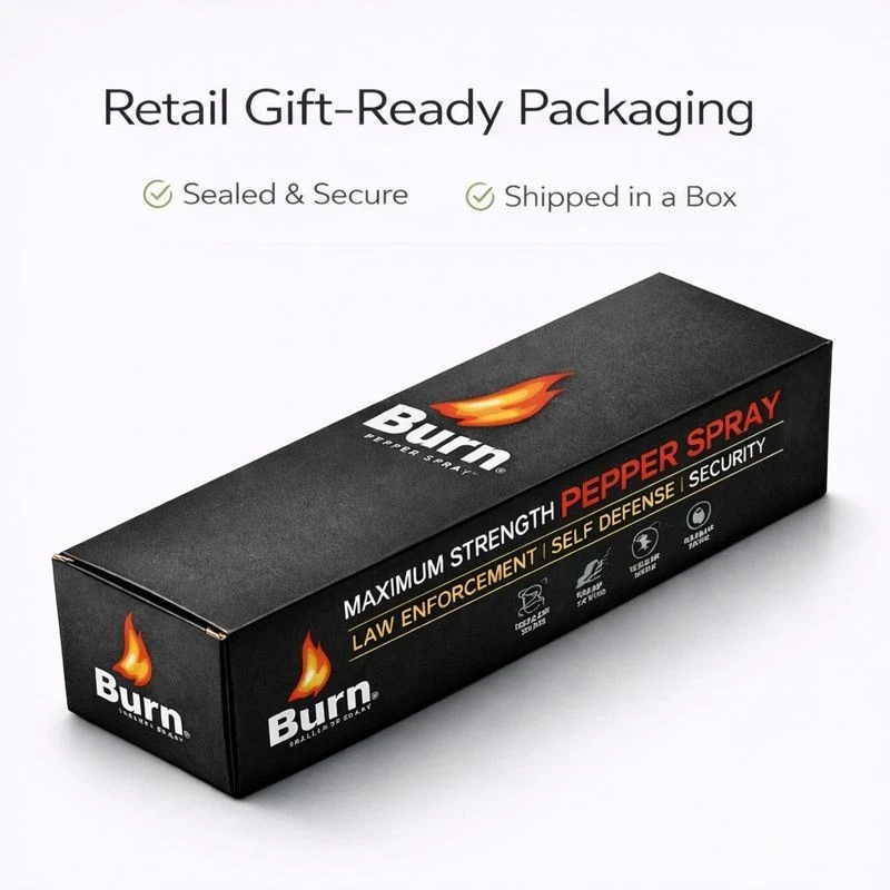 4 Pack Burn Pepper Spray 1.35oz Police Strength OC Personal Safety Self Defense