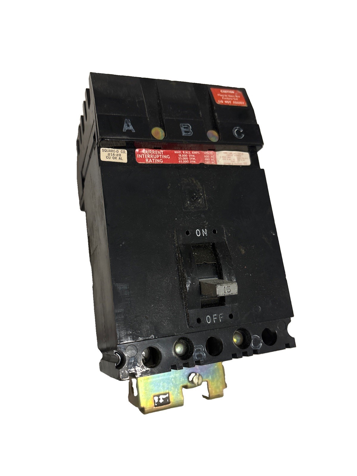 Square D FH36015 I-Line Circuit Breaker 15A 3P FA 15 Amp 3 Pole