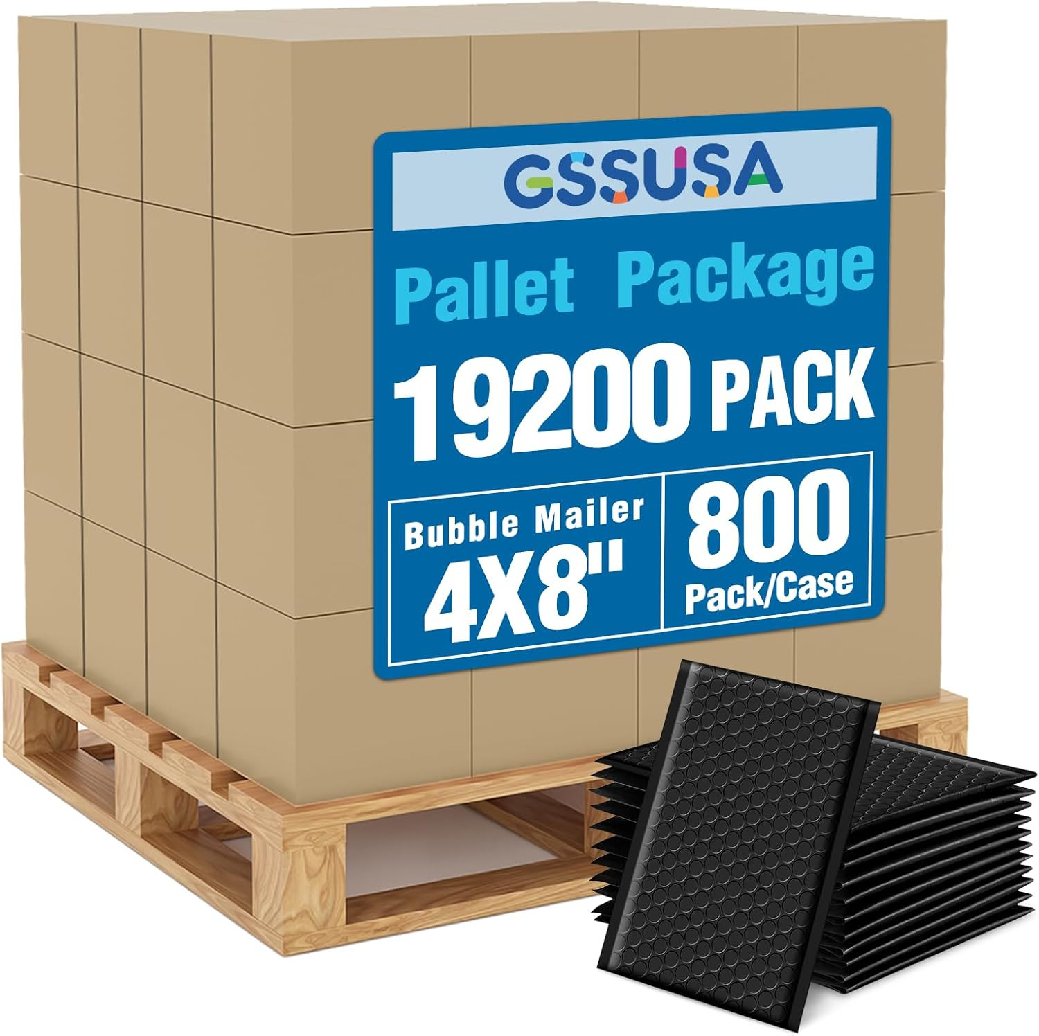 GSSSUSA Bubble Mailers 4X8 Inch 100 Pack Padded Envelopes Usable Size 4X7 Inch S