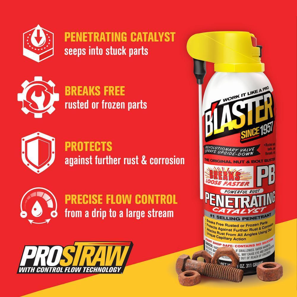 PB Blaster Penetrating Oil Rusted Seized Bolts Lubricant Spray 11oz (pack of 12