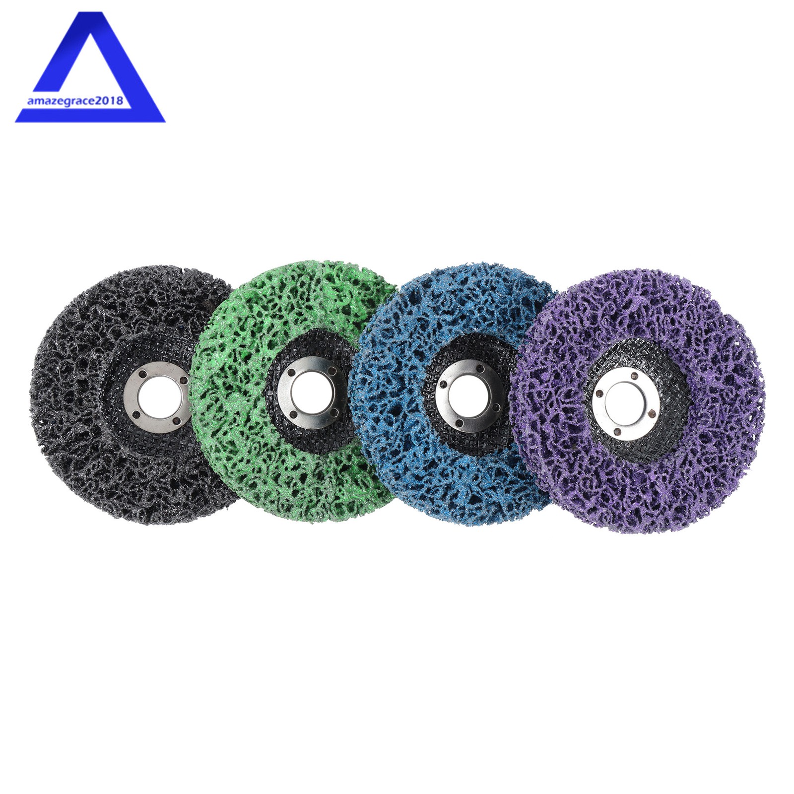 12 Pcs 4 Kinds Paint Strip Disc 4″ × 5/8″ Angle Grinder Stripper Wheels for Rust