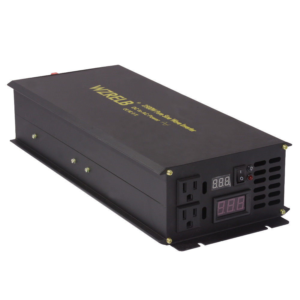 2500W Pure Sine Wave Inverter 24V to 110V/120V RV/Home Solar System Off Grid new