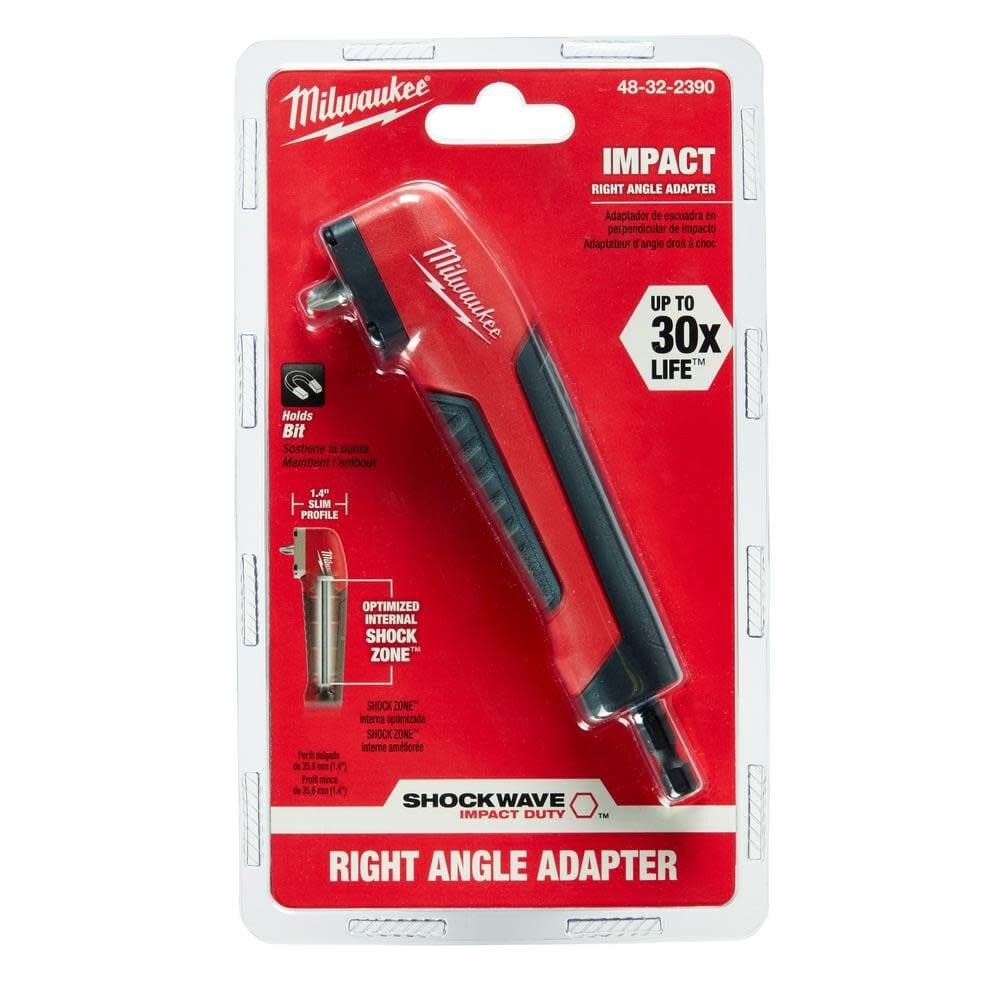 Milwaukee Shockwave Right Angle Adapter